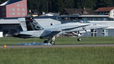 Photo ID 230442 by Sybille Petersen. Switzerland Air Force McDonnell Douglas F A 18C Hornet, J 5018