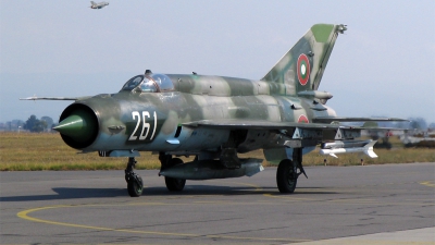 Photo ID 26396 by Georgi Petkov. Bulgaria Air Force Mikoyan Gurevich MiG 21bis, 261