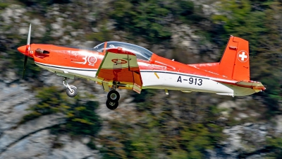 Photo ID 233911 by Martin Thoeni - Powerplanes. Switzerland Air Force Pilatus NCPC 7 Turbo Trainer, A 913