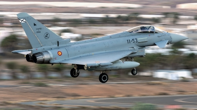 Photo ID 233931 by Bartolomé Fernández. Spain Air Force Eurofighter EF 2000 Typhoon, C 16 53 10002