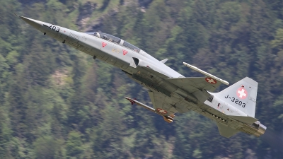 Photo ID 234995 by Ludwig Isch. Switzerland Air Force Northrop F 5F Tiger II, J 3203