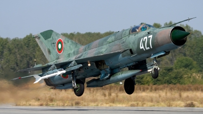 Photo ID 26600 by Anton Balakchiev. Bulgaria Air Force Mikoyan Gurevich MiG 21bis, 427