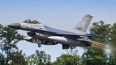 Photo ID 235228 by Mick Balter - mbaviation-images. Netherlands Air Force General Dynamics F 16AM Fighting Falcon, J 513