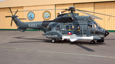Photo ID 242348 by Neil Dunridge. Chile Navy Aerospatiale AS 532AC Cougar,  