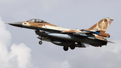 Photo ID 244412 by Carl Brent. Israel Air Force General Dynamics F 16C Fighting Falcon, 534