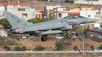 Photo ID 244798 by Adolfo Bento de Urquia. Spain Air Force Eurofighter C 16 Typhoon EF 2000S, C 16 50