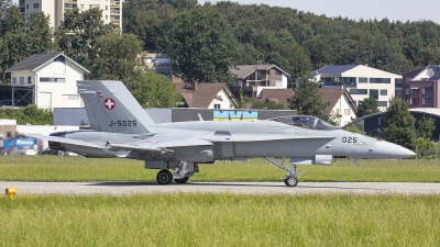 Photo ID 245005 by Lars Kitschke. Switzerland Air Force McDonnell Douglas F A 18C Hornet, J 5025