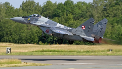 Photo ID 246495 by Niels Roman / VORTEX-images. Poland Air Force Mikoyan Gurevich MiG 29M 9 15, 40
