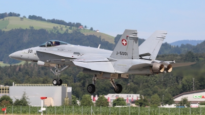 Photo ID 248926 by Ludwig Isch. Switzerland Air Force McDonnell Douglas F A 18C Hornet, J 5001