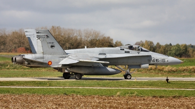 Photo ID 27923 by mark van der vliet. Spain Air Force McDonnell Douglas F A 18A Hornet, C 15 87