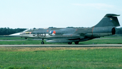 Photo ID 28438 by Joop de Groot. Netherlands Air Force Lockheed RF 104G Starfighter, D 8103