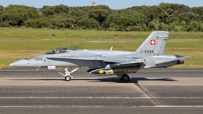 Photo ID 255267 by Fernando Correia. Switzerland Air Force McDonnell Douglas F A 18C Hornet, J 5006