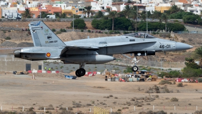 Photo ID 259985 by Luis Miguel Rodriguez. Spain Air Force McDonnell Douglas F A 18A Hornet, C 15 73