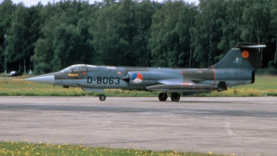 Photo ID 261452 by Marc van Zon. Netherlands Air Force Lockheed F 104G Starfighter, D 8063