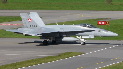 Photo ID 29159 by Bart Hoekstra. Switzerland Air Force McDonnell Douglas F A 18C Hornet, J 5019