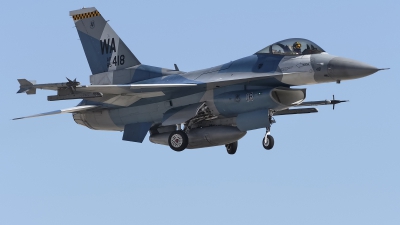 Photo ID 272738 by Rod Dermo. USA Air Force General Dynamics F 16C Fighting Falcon, 85 1418