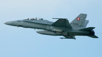 Photo ID 30229 by Radim Spalek. Switzerland Air Force McDonnell Douglas F A 18D Hornet, J 5232