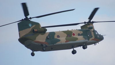 Photo ID 30520 by E de Wissel. Japan Air Force Boeing Vertol Kawasaki CH 47JA Chinook, 57 4491
