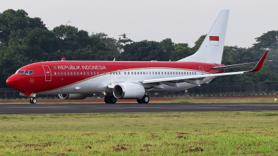 Photo ID 278139 by Ihdar Raihan Yudanta. Indonesia Air Force Boeing 737 800 BBJ2, A 001