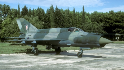 Photo ID 30686 by Joop de Groot. Croatia Air Force Mikoyan Gurevich MiG 21bis, 118