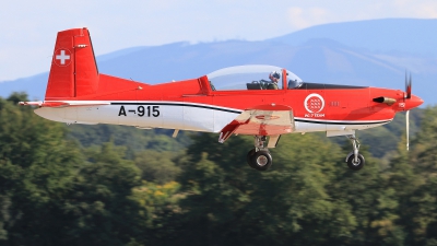 Photo ID 279469 by Milos Ruza. Switzerland Air Force Pilatus NCPC 7 Turbo Trainer, A 915