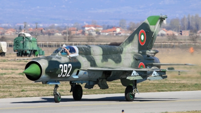 Photo ID 30974 by Anton Balakchiev. Bulgaria Air Force Mikoyan Gurevich MiG 21bis, 392