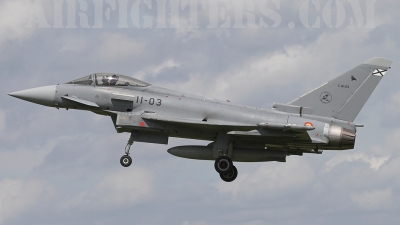 Photo ID 3634 by James Shelbourn. Spain Air Force Eurofighter C 16 Typhoon EF 2000S, C 16 23