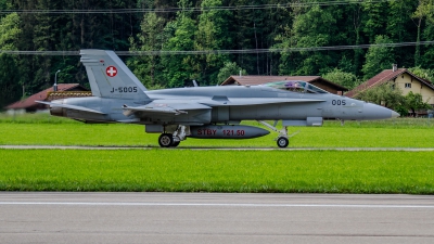 Photo ID 283700 by Agata Maria Weksej. Switzerland Air Force McDonnell Douglas F A 18C Hornet, J 5005