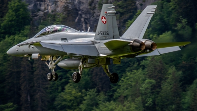 Photo ID 284012 by Agata Maria Weksej. Switzerland Air Force McDonnell Douglas F A 18D Hornet, J 5236