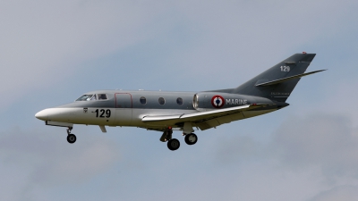 Photo ID 33930 by Barry Swann. France Navy Dassault Falcon 10MER, 129
