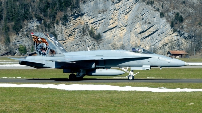 Photo ID 34205 by Joop de Groot. Switzerland Air Force McDonnell Douglas F A 18C Hornet, J 5011