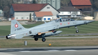 Photo ID 34212 by Joop de Groot. Switzerland Air Force Northrop F 5F Tiger II, J 3210