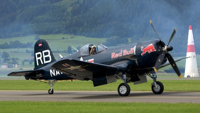 Photo ID 36647 by Günther Feniuk. Private Red Bull Vought F4U 4 Corsair, OE EAS