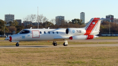 Photo ID 37340 by Franco S. Costa. Argentina Air Force Learjet 35A, T 26