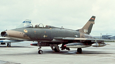 Photo ID 38980 by Robert W. Karlosky. USA Air Force North American F 100F Super Sabre, 56 3894