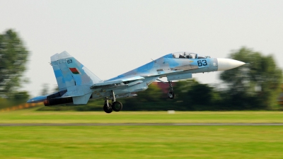 Photo ID 40081 by Michal Mucha. Belarus Air Force Sukhoi Su 27UBM, 63 BLUE
