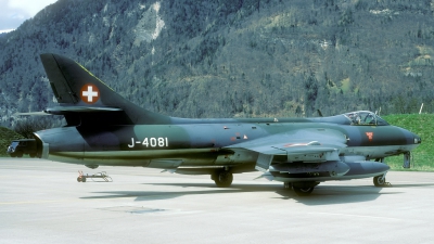 Photo ID 40900 by Joop de Groot. Switzerland Air Force Hawker Hunter F58, J 4081