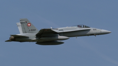 Photo ID 41457 by Marco Zatta. Switzerland Air Force McDonnell Douglas F A 18C Hornet, J 5021
