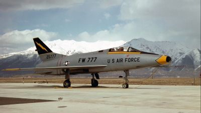 Photo ID 42457 by Alex Staruszkiewicz. USA Air Force North American F 100A Super Sabre, 52 5777