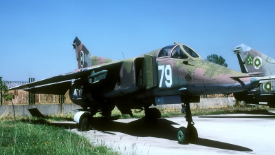 Photo ID 43344 by Joop de Groot. Bulgaria Air Force Mikoyan Gurevich MiG 23BN, 79
