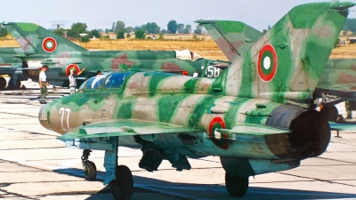 Photo ID 44746 by Alexander Mladenov. Bulgaria Air Force Mikoyan Gurevich MiG 21UM, 27
