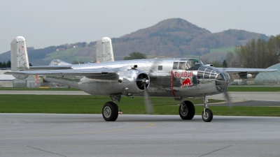 Photo ID 566 by Alastair T. Gardiner. Private Red Bull North American B 25J Mitchell, N6123C