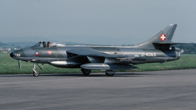 Photo ID 45675 by Henk Schuitemaker. Switzerland Air Force Hawker Hunter F58, J 4065