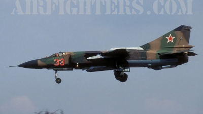 Photo ID 5753 by Chris Lofting. Russia Air Force Mikoyan Gurevich MIG 23MLD, 33RED