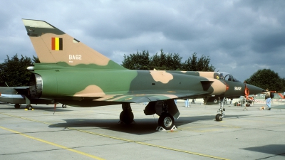 Photo ID 47160 by Joop de Groot. Belgium Air Force Dassault Mirage 5BA Mirsip, BA62