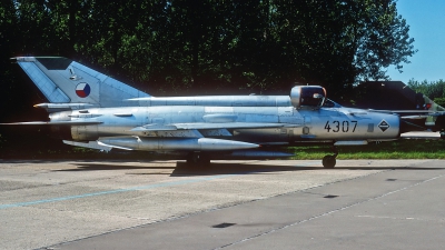 Photo ID 47353 by Eric Tammer. Czech Republic Air Force Mikoyan Gurevich MiG 21MF, 4307