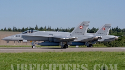 Photo ID 6128 by Rainer Mueller. Switzerland Air Force McDonnell Douglas F A 18C Hornet, J 5006