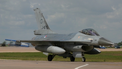 Photo ID 49402 by Barry Swann. Netherlands Air Force General Dynamics F 16AM Fighting Falcon, J 875