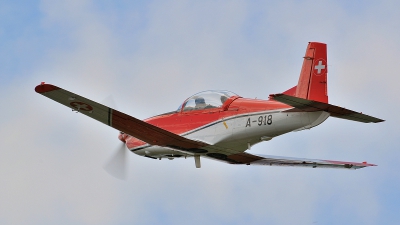 Photo ID 50085 by Martin Thoeni - Powerplanes. Switzerland Air Force Pilatus PC 7 Turbo Trainer, A 918