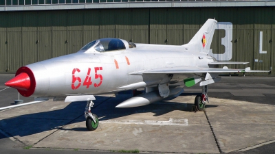 Photo ID 50949 by Markus Schrader. East Germany Air Force Mikoyan Gurevich MiG 21F 13, 645